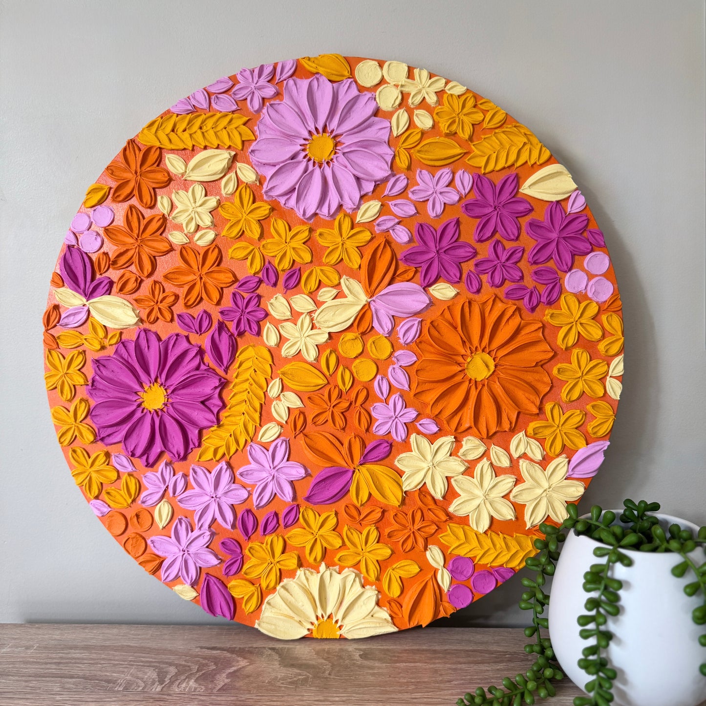 "Tropical Sunset" - 50cm round