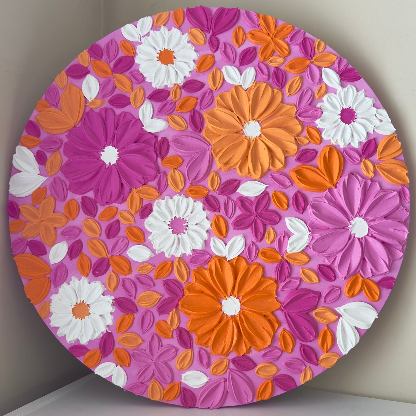 "Tangerine Dream" - 50cm round