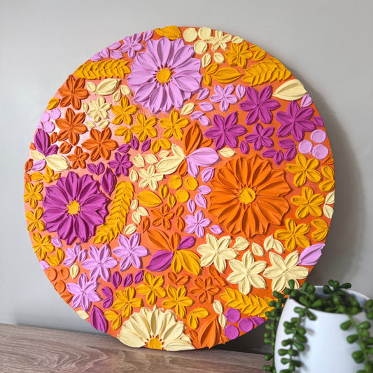 "Tropical Sunset" - 50cm round
